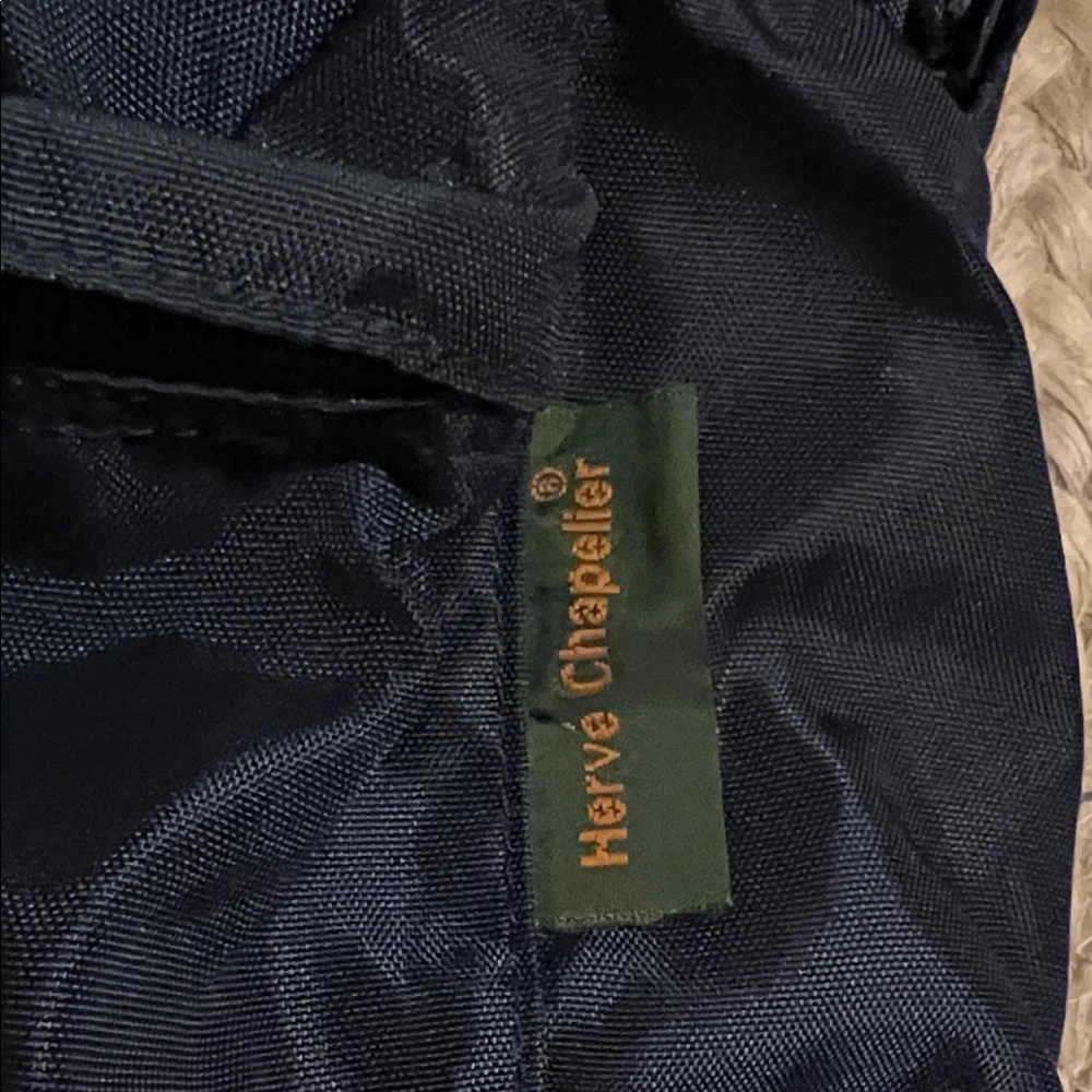 Herve Chapelier navy blue nylon backpack - Picture 2 of 6